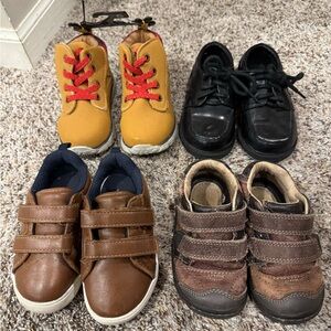 Boys size 6 toddler shoes dressy lot